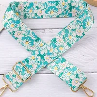 New Style Flower Striped Bag Shoulder Strap Accessories Shoulder Crossbody Adjustable Long Shoulder Strap Hanging Belt main image 4