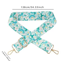 New Style Flower Striped Bag Shoulder Strap Accessories Shoulder Crossbody Adjustable Long Shoulder Strap Hanging Belt main image 5