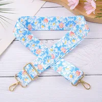 New Style Flower Striped Bag Shoulder Strap Accessories Shoulder Crossbody Adjustable Long Shoulder Strap Hanging Belt sku image 2