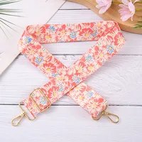 New Style Flower Striped Bag Shoulder Strap Accessories Shoulder Crossbody Adjustable Long Shoulder Strap Hanging Belt sku image 4