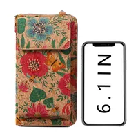 New Fashion Retro Bohemian Wallet Multi-functional Large Capacity Wood Grain Mobile Phone Bag All-match Coin Purse main image 4