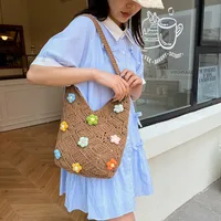 New  Bags New And New Tote Bags Beach Bags Knitted Bags Hollow Bags Biscima Style Woven Bags main image 3