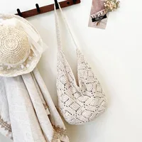 New  Bags New And New Tote Bags Beach Bags Knitted Bags Hollow Bags Biscima Style Woven Bags sku image 1