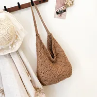 New  Bags New And New Tote Bags Beach Bags Knitted Bags Hollow Bags Biscima Style Woven Bags sku image 3