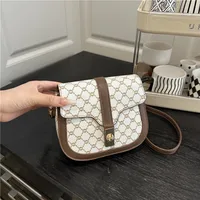 Retro Lock  Summer New One-Shoulder Cross-Body Saddle Bag Large Capacity Printed Fashion Simple Ins Casual main image 2