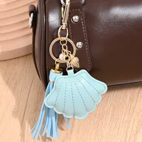 Shell Conch Pearl Tassel Keychain Europe And The United States  New Ocean Wind Bag Car Key Pendant Wholesale main image 1