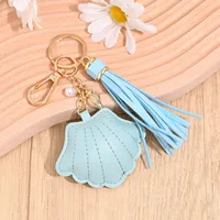 Shell Conch Pearl Tassel Keychain Europe And The United States  New Ocean Wind Bag Car Key Pendant Wholesale main image 2