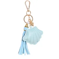 Shell Conch Pearl Tassel Keychain Europe And The United States  New Ocean Wind Bag Car Key Pendant Wholesale main image 5