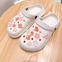Little Red Book's Same Style Flower Clogs Accessories DIY Slippers Clogs Shoes Flower Shoe Buckle Accessories Flower Slippers main image 2