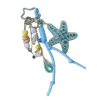 Original Design Starfish Shell Pendant Miu Bag Hanging Romantic Blue Sea Pendant Ocean Style Accessories Ins New main image 5
