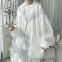 Sun Protection Clothing Men's Summer Ice Silk Quick-drying Ultra-thin Hooded Outdoor Fishing UV Protection Casual Cardigan Coat Women main image 1
