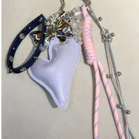 Original Miu Series Classic Love Oblique Pattern Affordable Luxury Style All-Match Peach Heart Bag Hanging High-Grade Leather Temperament Pendant main image 4