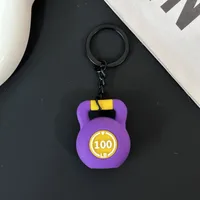 Removable Mini Large Barbell Fitness Series Thickened Keychain High Color Value Miu Bag Pendant Accessories Pendant sku image 34