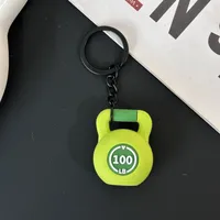 Removable Mini Large Barbell Fitness Series Thickened Keychain High Color Value Miu Bag Pendant Accessories Pendant sku image 33