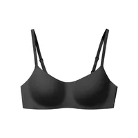 Orange Wooden Underwear Women's Orange Sense Cup Lightweight Breathable And Traceless One-piece Adjustable Shoulder Strap Invisible Push-up Bra For Women sku image 1