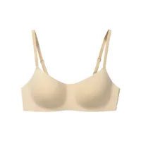 Orange Wooden Underwear Women's Orange Sense Cup Lightweight Breathable And Traceless One-piece Adjustable Shoulder Strap Invisible Push-up Bra For Women sku image 13