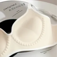 New 2539 Small Chest Big Gathered Letters Underwear No Steel Ring Round Naked Skin-friendly One-piece Bra main image 3