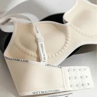 New 2539 Small Chest Big Gathered Letters Underwear No Steel Ring Round Naked Skin-friendly One-piece Bra main image 4