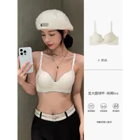 Traceless Underwear Women's Gathering Small Chest Showy Large Autumn And Winter Non-steel Rings Soft Support Anti-sagging Paramelic Bra sku image 9