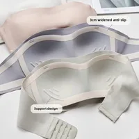 Factory Direct Thin Suspended Tube Chest Small Chest Gathered Large Seamless Underwear Women's Anti-sagging Bra A Generation Of Hair main image 1