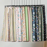 Women's Cotton Silk Pajama Pants Summer Thin Artificial Cotton Wide-leg Pants Spring And Autumn Can Be Worn Outside Loose Home Air Conditioning Cropped Long Pants main image 1