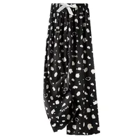 Cotton Silk Pajama Pants Women's Summer Thin Artificial Cotton Wide Leg Pants Spring And Autumn Outer Wear Loose Home Casual Cropped Pants main image 5