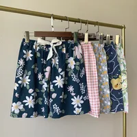 [Special Offer] Foreign Trade Tailstock Cotton Silk Pajama Pants Women's Summer Thin Artificial Cotton Shorts Loose Casual Home Pants main image 1