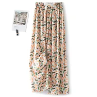 Cotton Silk Pajama Pants Women's Summer Thin Artificial Cotton Wide Leg Pants Spring And Autumn Outer Wear Loose Home Casual Cropped Pants sku image 68