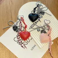Original Leather Key Chain Cute Miu Girl Bag Pendant Pendant Love Pendant Girlfriends Birthday Gift main image 1