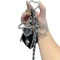 Original Leather Key Chain Cute Miu Girl Bag Pendant Pendant Love Pendant Girlfriends Birthday Gift main image 5