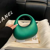 Acrylic Bag  New Fashion  Clutch Bag Personalized Crescent Celebrity Chain Crossbody Dinner Bag main image 2