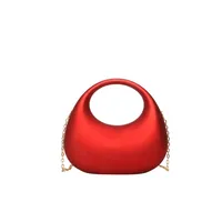 Acrylic Bag  New Fashion  Clutch Bag Personalized Crescent Celebrity Chain Crossbody Dinner Bag sku image 4