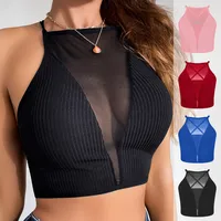 Women's Bra Vest-style Sexy Mesh Hollow Thin Strap Cross Soft Breathable Waist  Bra For Women main image 1