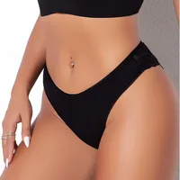 Foreign Trade New Ladies Underwear Lace Perspective Breathable Half Hip Upper Support Comfortable Waist Briefs Manufacturers main image 4