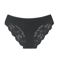 Foreign Trade New Ladies Underwear Lace Perspective Breathable Half Hip Upper Support Comfortable Waist Briefs Manufacturers main image 5
