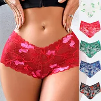 Size New Foreign Trade Full Lace Underwear Women's Gradient Color French Romantic Sexy Women's Boxer Briefs main image 1