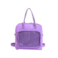 One-Shoulder Crossbody Bag, Cute Bag, Female Soft Girl Student Casual Transparent Bag, New Style Preppy Style Casual Tote Bag main image 5