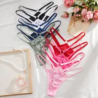 Sexy Lace Underwear Women's Sexy Hollow-out New Comfortable Breathable  Multi-color Low Waist Women's Underwear main image 1