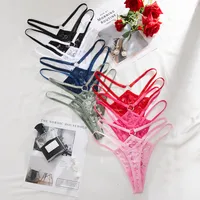 Sexy Lace Underwear Women's Sexy Hollow-out New Comfortable Breathable  Multi-color Low Waist Women's Underwear main image 2