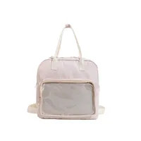 One-Shoulder Crossbody Bag, Cute Bag, Female Soft Girl Student Casual Transparent Bag, New Style Preppy Style Casual Tote Bag sku image 1