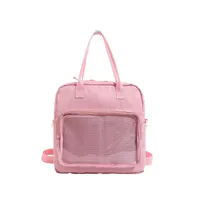 One-Shoulder Crossbody Bag, Cute Bag, Female Soft Girl Student Casual Transparent Bag, New Style Preppy Style Casual Tote Bag sku image 4