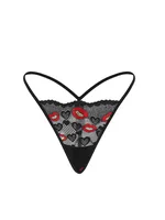 New Manufacturers Wholesale Best Selling Sexy Lace Underwear Red Lip Print Thong Sexy Women's  T Pants sku image 2