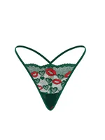 New Manufacturers Wholesale Best Selling Sexy Lace Underwear Red Lip Print Thong Sexy Women's  T Pants sku image 13