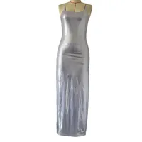 Summer New Solid Color Sexy Slim-fit Suspender Dress Show Chest Backless Sheath Dress sku image 3