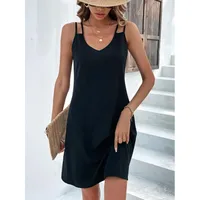 Western Style Dress Women's  Summer New  Foreign Trade   Elegant Slim-fit Slimming Sleeveless Dress sku image 3