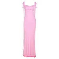 In Stock   Summer New Women's Fashion Sling Sexy Backless Slim Hip-wrapped Temperament Dress sku image 3
