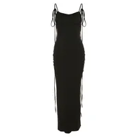 In Stock   Summer New Women's Fashion Sling Sexy Backless Slim Hip-wrapped Temperament Dress sku image 6