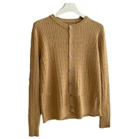 Core-spun Yarn Embroidered Twist Soft Waxy Knitted Cardigan Top Women's  Autumn And Winter New Casual All-match Coat Top main image 5