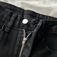 Black Jeans Women's Autumn And Winter Horseshoe Trousers High Waist Slim-Fit All-Match Stretch Floor Straight Micro-Flare Trousers main image 4