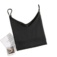 New Style Loose Camisole Women's White Outer Wear Summer Bottoming Shirt With Loose Collar Top Sexy V Neck main image 5
